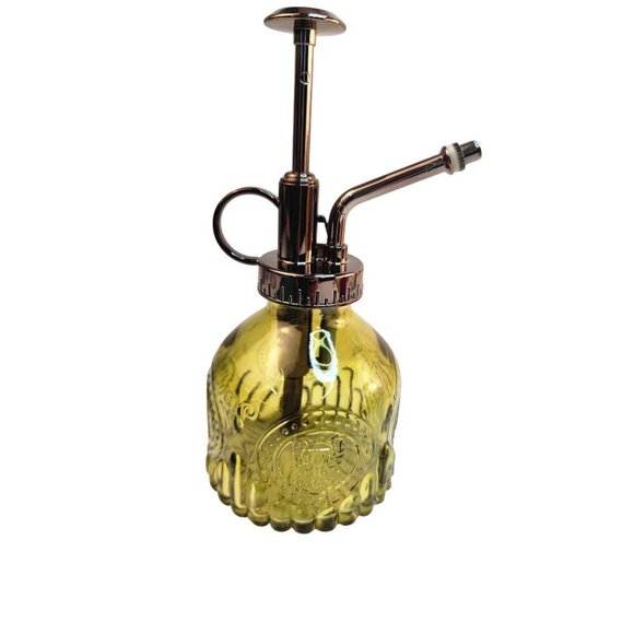Glass Mister Spray Pickle Olive Green Bottle With Pump works for Plant , Hair, C - Picture 1 of 7